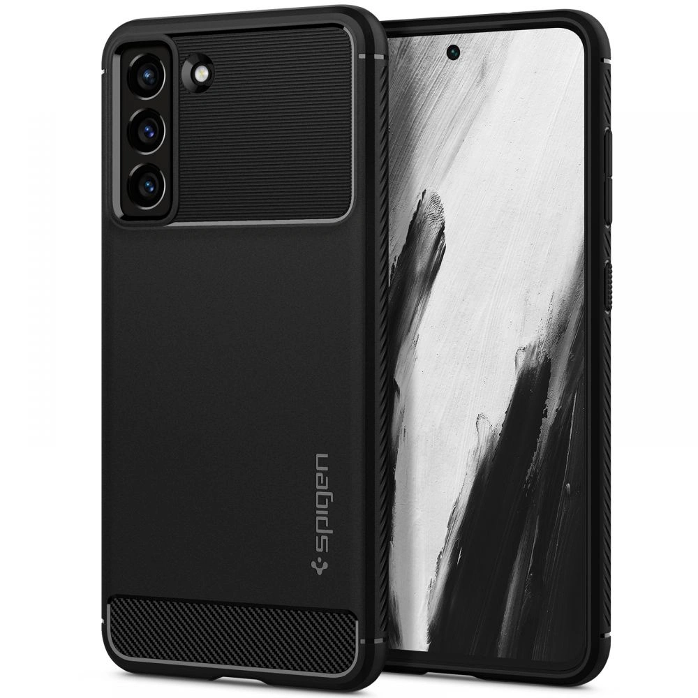 Hurtownia GSM - Etui Spigen Rugged Armor Samsung Galaxy S21 FE Matná Černá - SPN2055BLK - {ean13} - Hurt