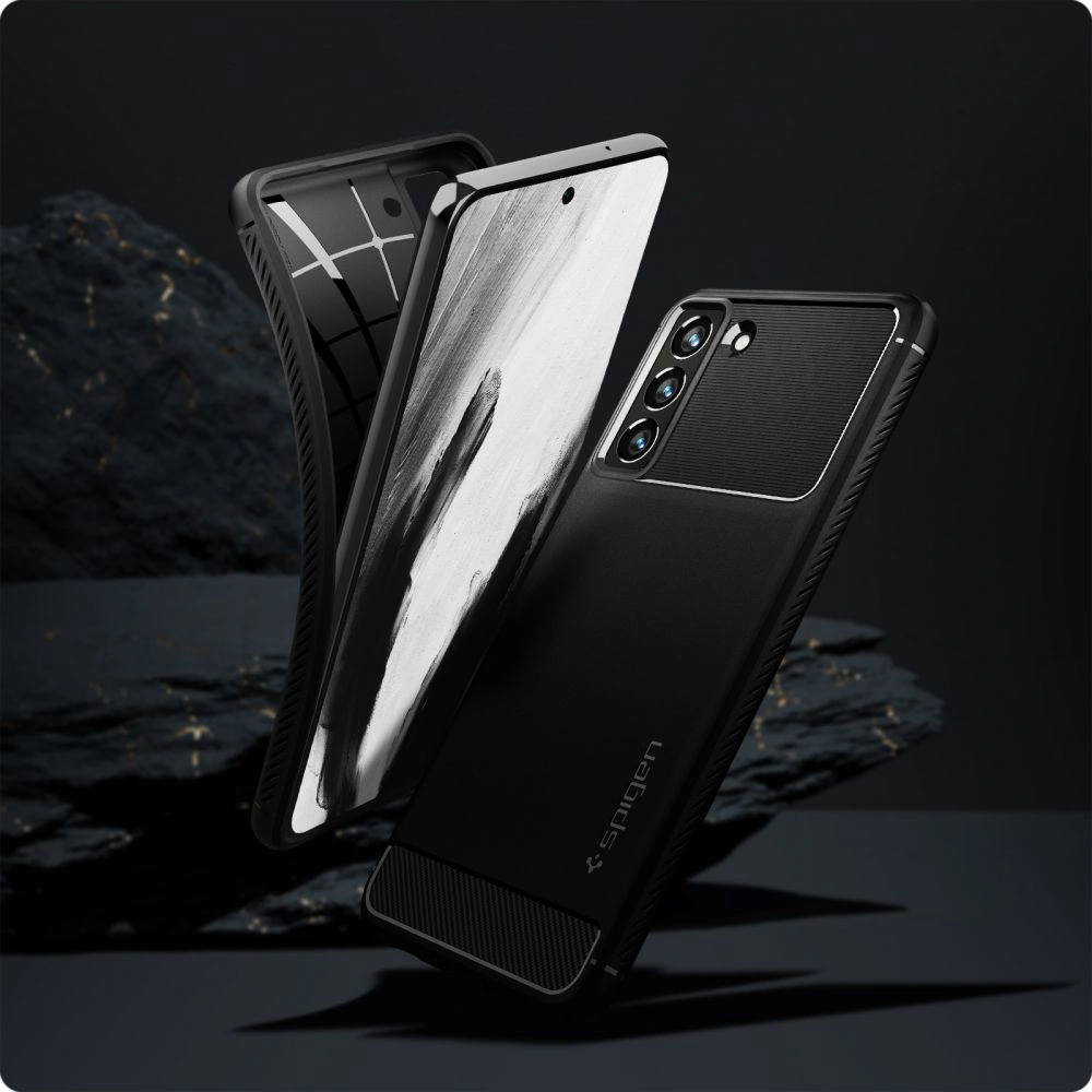 Hurtownia GSM - Etui Spigen Rugged Armor Samsung Galaxy S21 FE Matná Černá - SPN2055BLK - {ean13} - Hurt