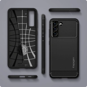 Hurtownia GSM - Etui Spigen Rugged Armor Samsung Galaxy S21 FE Matte Black - SPN2055BLK - {ean13} - Hurt