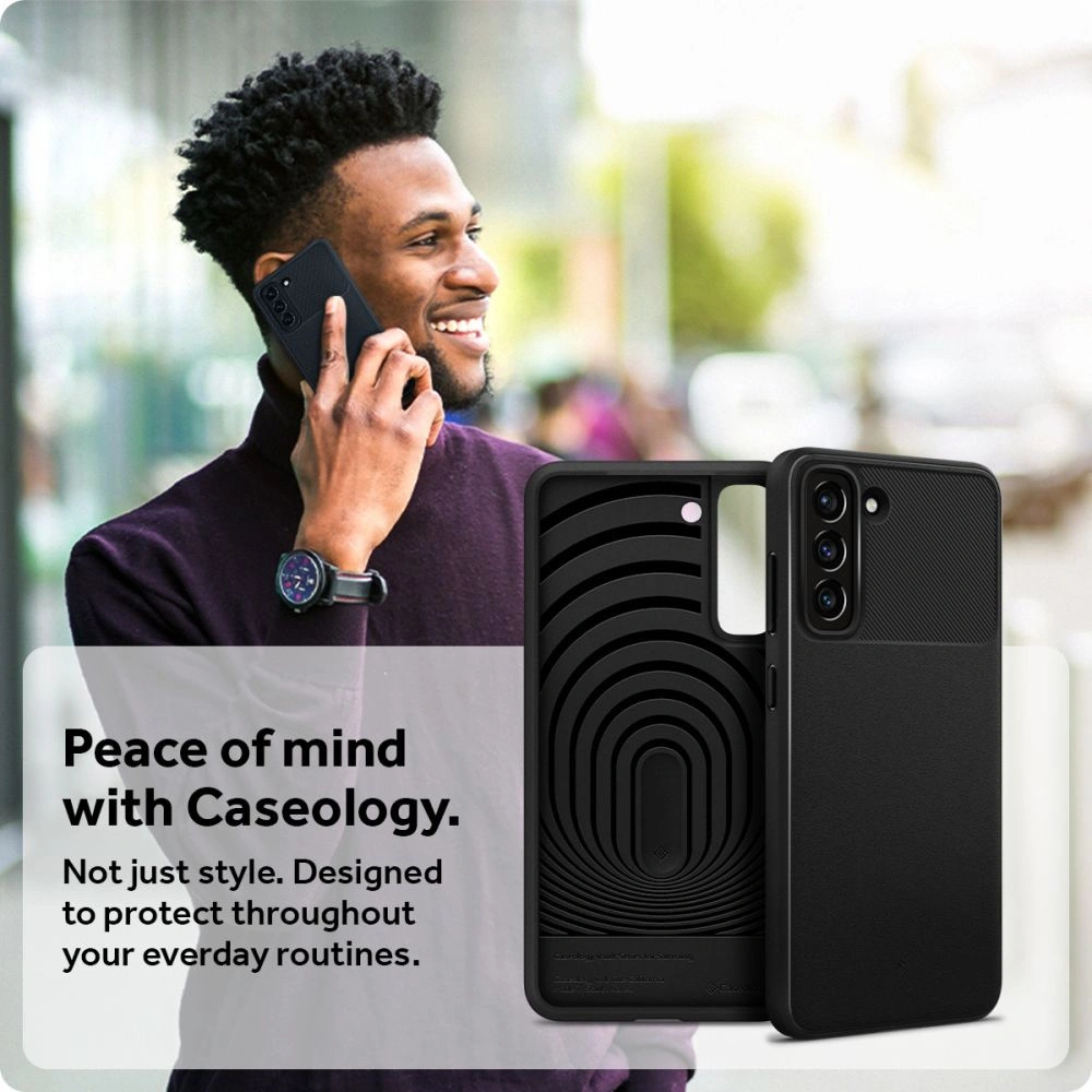 Hurtownia GSM - Etui Caseology Vault Samsung Galaxy S21 FE Matná Černá - CSL038BLK - {ean13} - Hurt