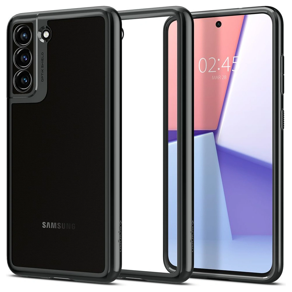Hurtownia GSM - Etui Spigen Optik Crystal Samsung Galaxy S21 FE Chrome Grey - SPN2059GRY - {ean13} - Hurt