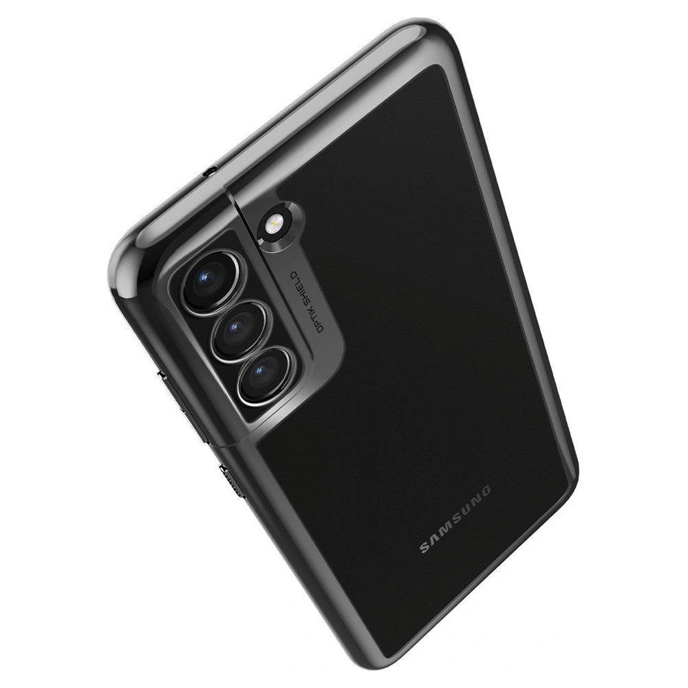 Hurtownia GSM - Etui Spigen Optik Crystal Samsung Galaxy S21 FE Chrome Grey - SPN2059GRY - {ean13} - Hurt