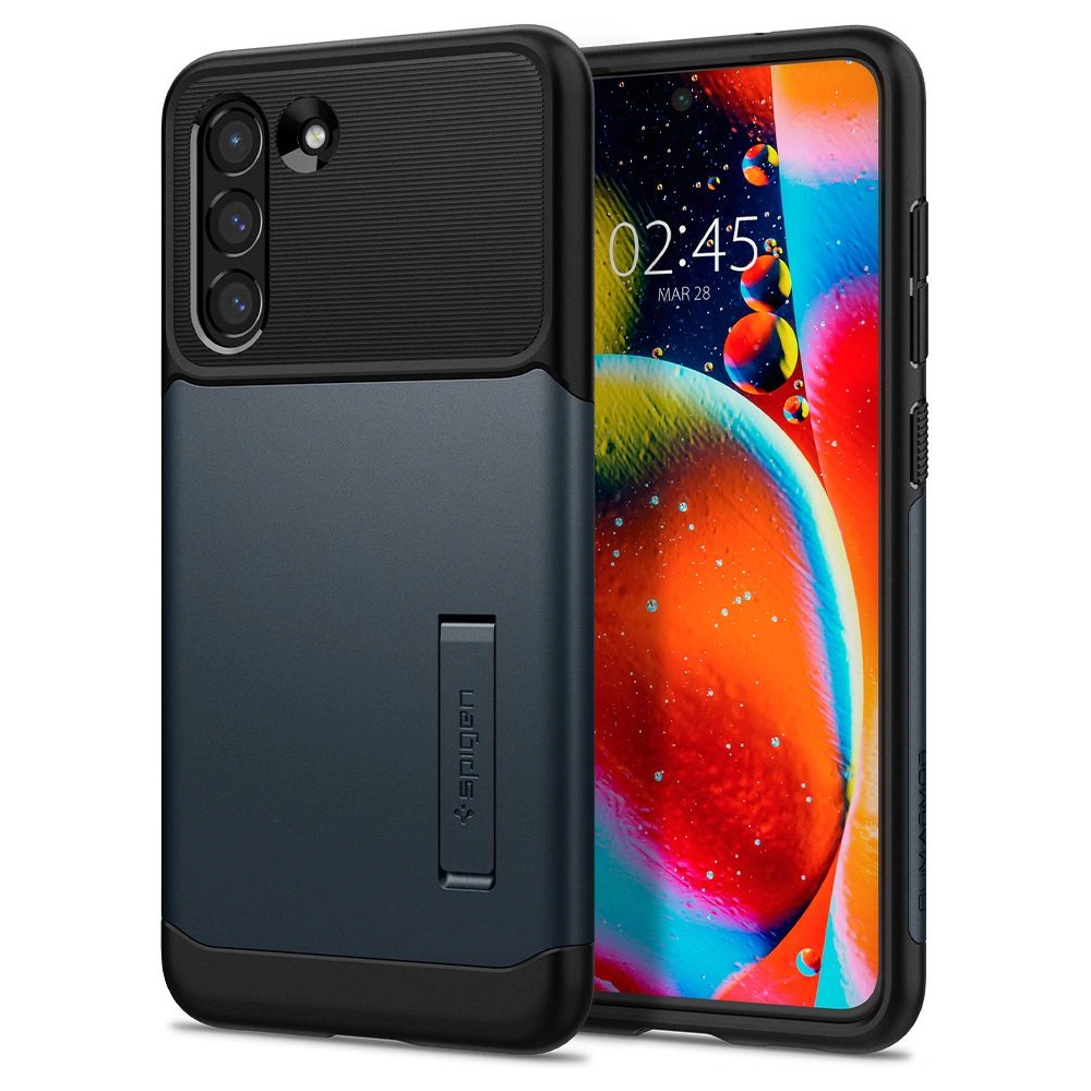 Hurtownia GSM - Etui Spigen Slim Armor Samsung Galaxy S21 FE Metal Slate - SPN2060SLATE - {ean13} - Hurt