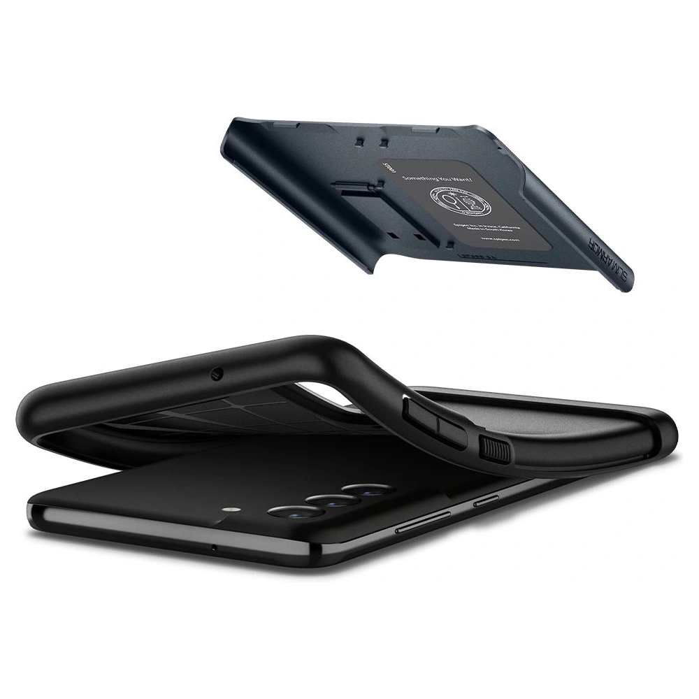 Hurtownia GSM - Etui Spigen Slim Armor Samsung Galaxy S21 FE Metal Slate - SPN2060SLATE - {ean13} - Hurt