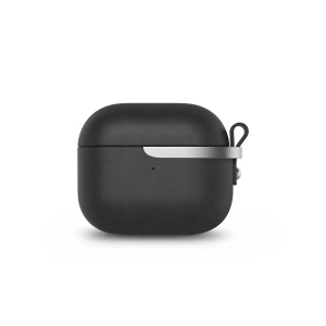 Wholesale Moshi Pebbo Luxe Case Apple AirPods 3 with Detachable Wrist Strap - Charcoal Black - MOSH208BLK - {ean13} - Hurt