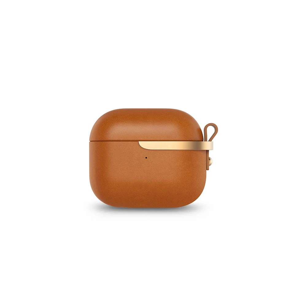 Hurtownia GSM - Etui Moshi Pebbo Luxe Apple AirPods 3 s odnímatelným zápěstním páskem (Caramel Brown) - MOSH209BR - {ean13} - Hurt