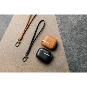 Wholesale Moshi Pebbo Luxe Case Apple AirPods 3 with Detachable Wrist Strap - Caramel Brown - MOSH209BR - {ean13} - Hurt