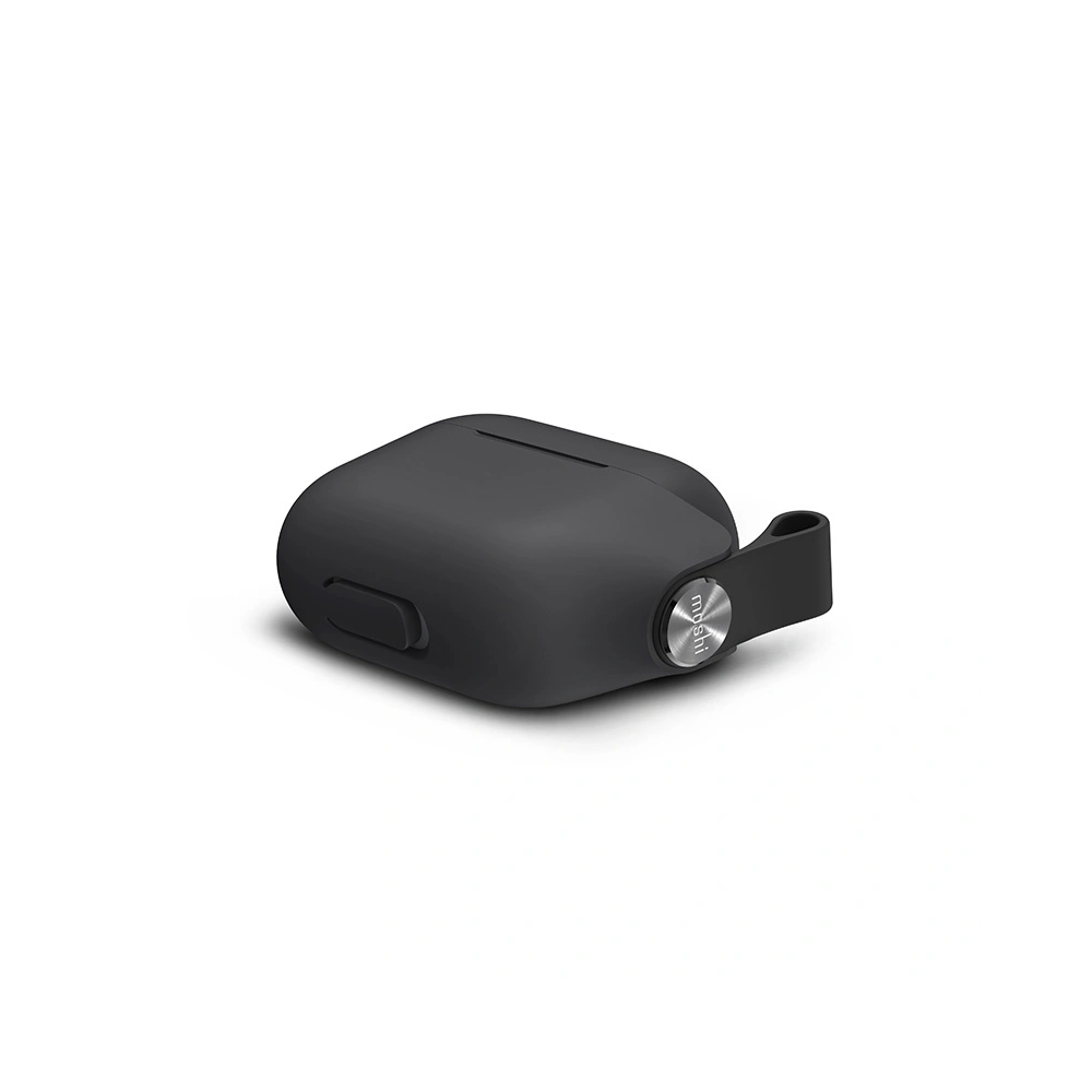 Hurtownia GSM - Etui Moshi Pebbo Apple AirPods 3 s odnímatelným poutkem na ruku (Shadow Black) - MOSH210BLK - {ean13} - Hurt