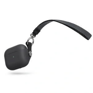 Wholesale Moshi Pebbo Case Apple AirPods 3 with Detachable Wrist Strap and LintGuard™ Protection - Shadow Black - MOSH210BLK - {ean13} - Hurt
