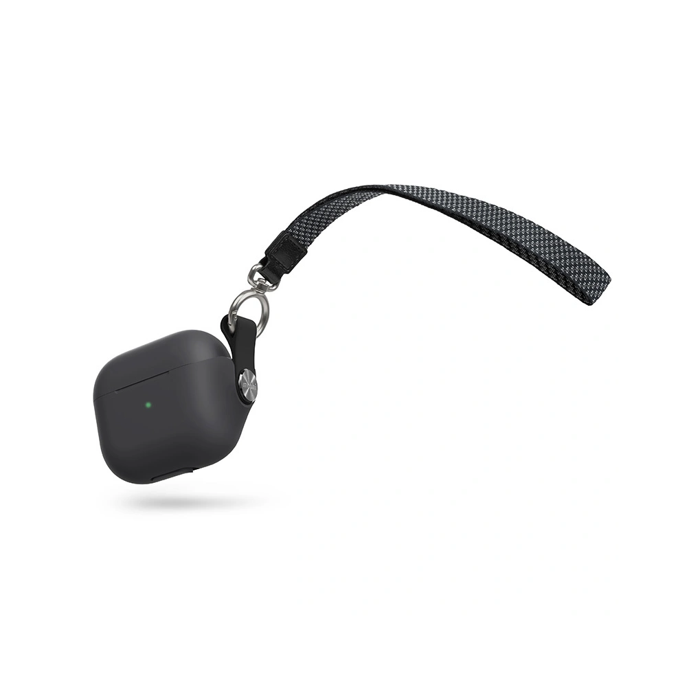 Hurtownia GSM - Etui Moshi Pebbo Apple AirPods 3 s odnímatelným poutkem na ruku (Shadow Black) - MOSH210BLK - {ean13} - Hurt