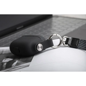 Wholesale Moshi Pebbo Case Apple AirPods 3 with Detachable Wrist Strap and LintGuard™ Protection - Shadow Black - MOSH210BLK - {ean13} - Hurt