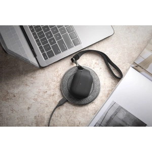 Etui Moshi Pebbo Apple AirPods 3 s odnímatelným poutkem na ruku (Shadow Black)