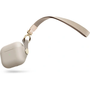 Wholesale Moshi Pebbo Case Apple AirPods 3 with Detachable Wrist Strap and LintGuard™ Protection - Savanna Beige - MOSH211SAVBEI - {ean13} - Hurt