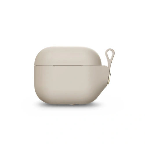 Etui Moshi Pebbo Apple AirPods 3 z odpinanym paskiem na rękę (Savanna Beige)