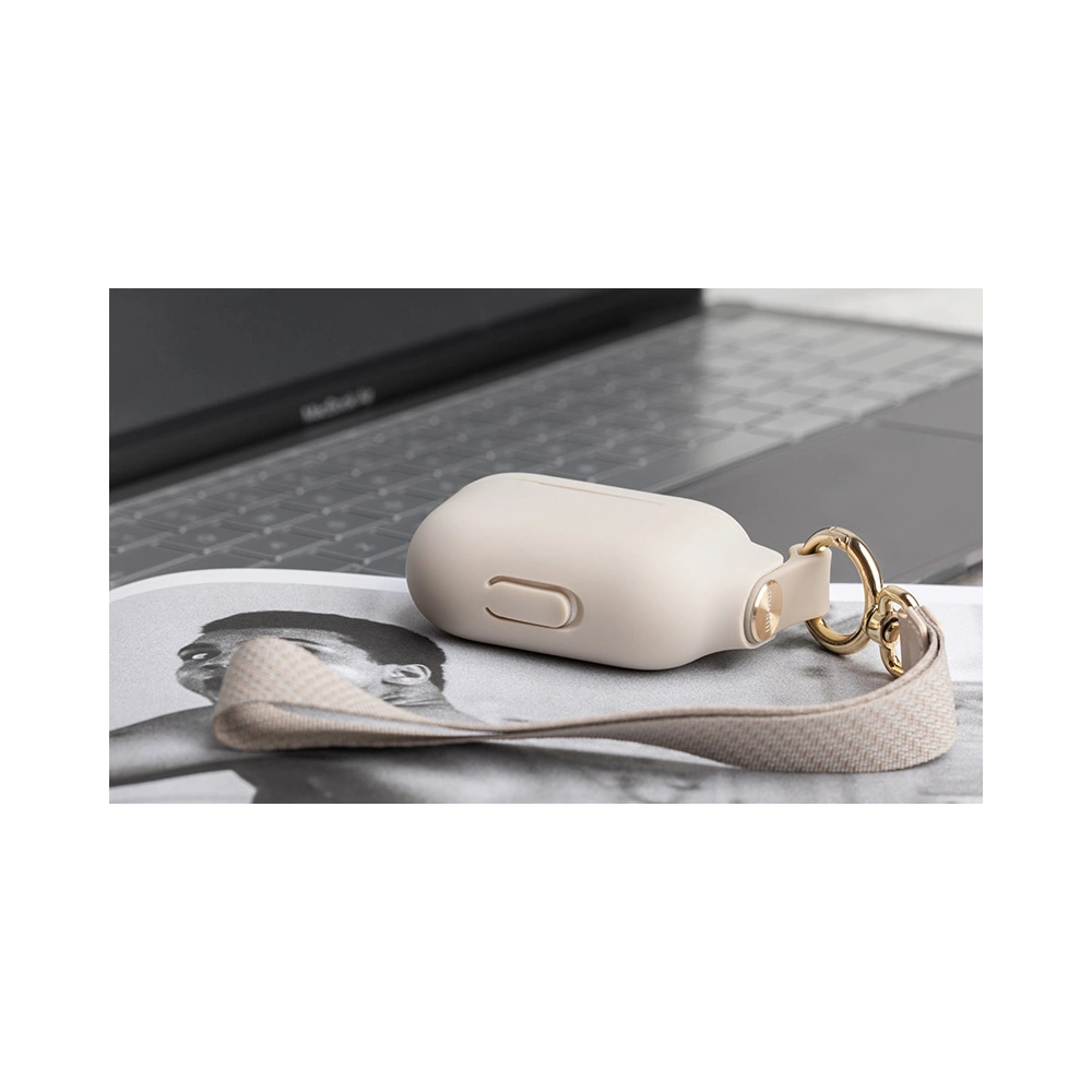 Hurtownia GSM - Etui Moshi Pebbo Apple AirPods 3 s odnímatelným páskem na ruku (Savanna Beige) - MOSH211SAVBEI - {ean13} - Hurt