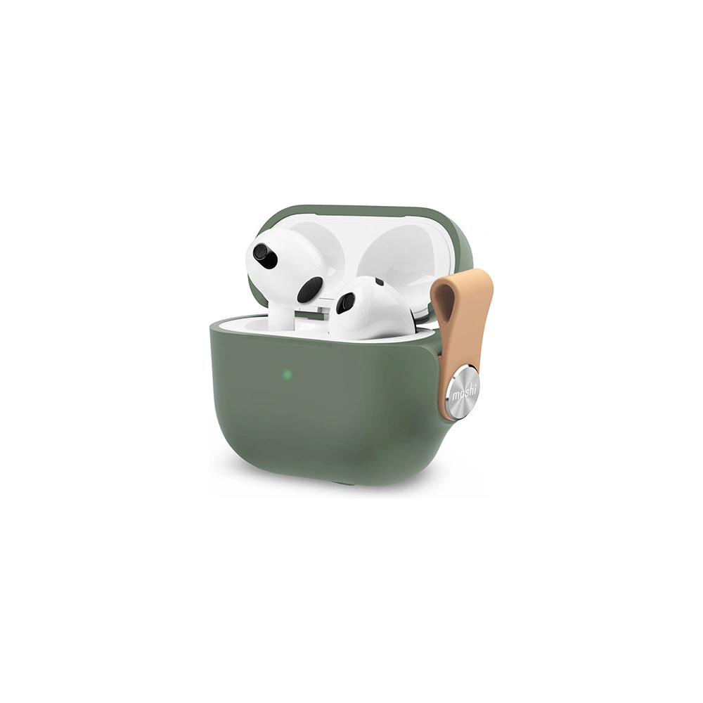 Hurtownia GSM - Etui Moshi Pebbo Apple AirPods 3 s odnímatelným poutkem na ruku (Mint Green) - MOSH212GRN - {ean13} - Hurt