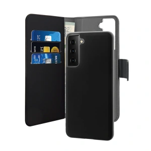 Hurtownia GSM - Etui PURO Wallet Detachable 2w1 Samsung Galaxy S21 FE (černá) - PUR528BLK - {ean13} - Hurt
