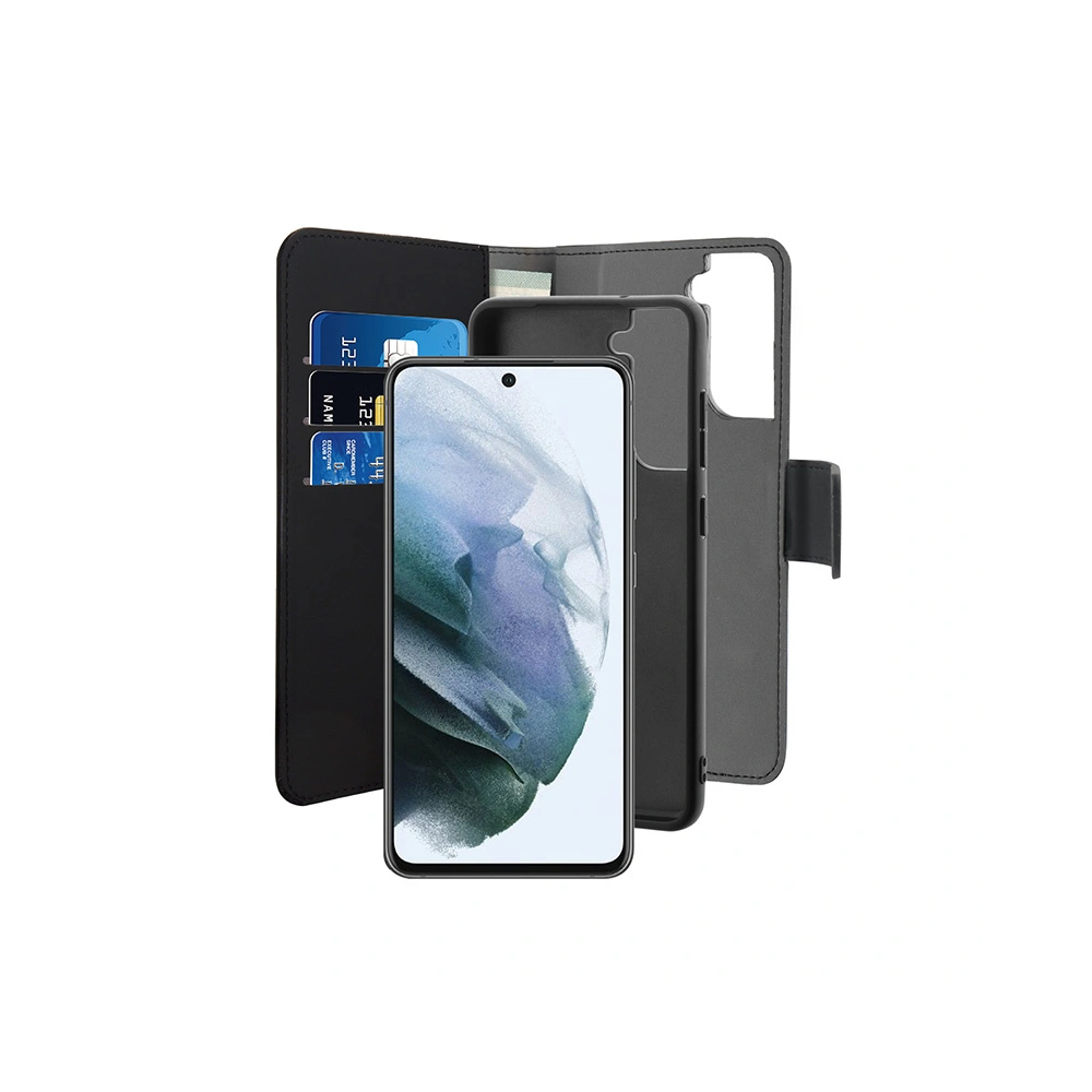 Hurtownia GSM - Etui PURO Wallet Detachable 2w1 Samsung Galaxy S21 FE (černá) - PUR528BLK - {ean13} - Hurt