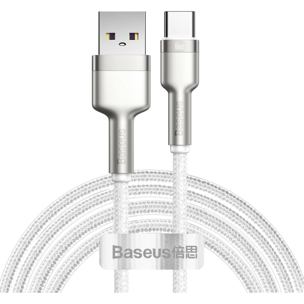 Hurtownia GSM - Kabel USB do USB-C Baseus Cafule, 66W, 2m (bílý) - BSU3015WHT - {ean13} - Hurt