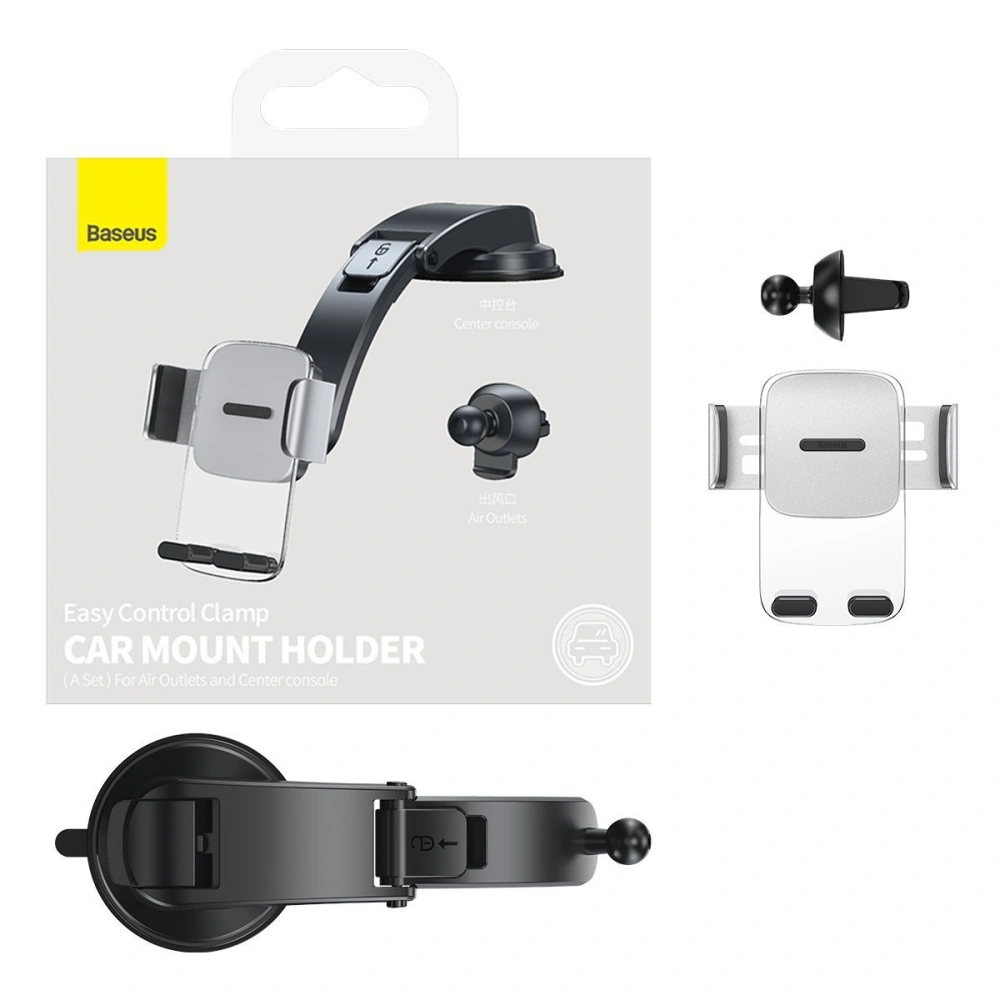 Hurtownia GSM - Upevnění do auta Baseus Easy Control Clamp pro mřížku / na palubní desku (šedé) - BSU3018GRY - {ean13} - Hurt