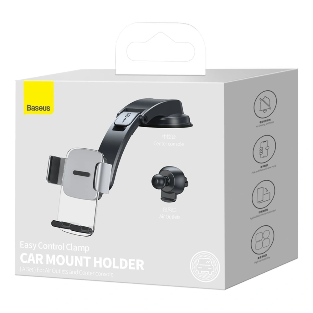 Hurtownia GSM - Upevnění do auta Baseus Easy Control Clamp pro mřížku / na palubní desku (šedé) - BSU3018GRY - {ean13} - Hurt