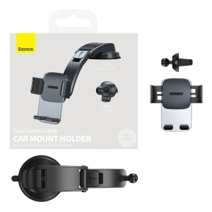 Hurtownia GSM - Uchwyt samochodowy Baseus Easy Control Clamp do kratki / na kokpit (czarny) - BSU3019BLK - {ean13} - Hurt