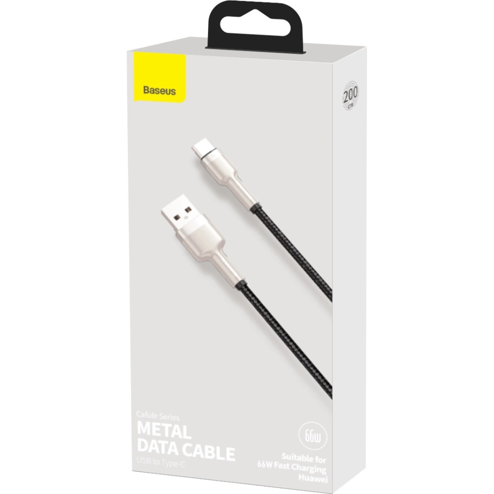 Wholesale USB do USB-C Baseus Cafule Cable, 66W, 2m (black) - BSU3020BLK - {ean13} - Hurt