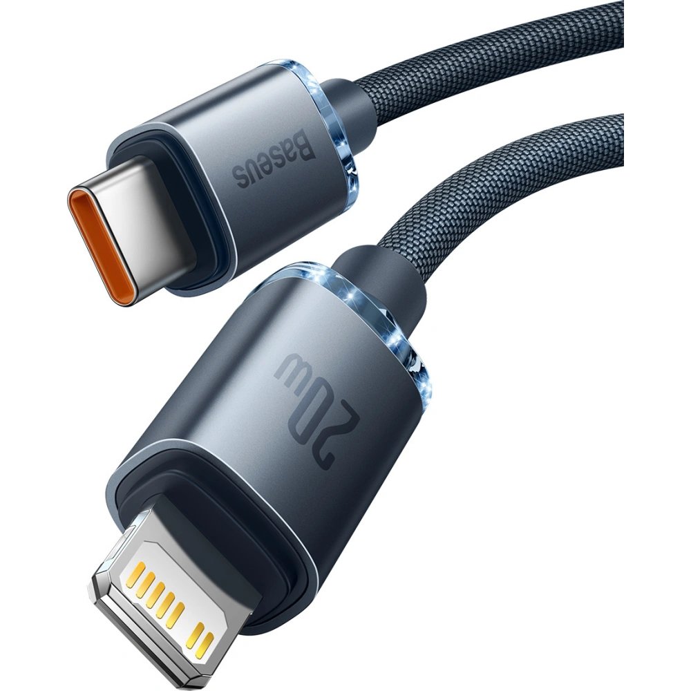 Hurtownia GSM - Kabel USB-C do Lightning Baseus Crystal, 20W, PD, 2m (černý) - BSU3022BLK - {ean13} - Hurt