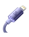 Hurtownia GSM - Kabel USB-C do Lightning Baseus Crystal, 20W, PD, 1.2m (fialová) - BSU3023PRP - {ean13} - Hurt