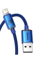 Hurtownia GSM - Kabel USB do Lightning Baseus Crystal, 2.4A, 2m (niebieski) - BSU3025BLU - {ean13} - Hurt