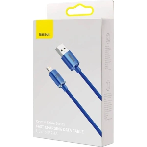 Hurtownia GSM - Kabel USB do Lightning Baseus Crystal, 2.4A, 2m (niebieski) - BSU3025BLU - {ean13} - Hurt