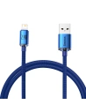Kabel USB do Lightning Baseus Crystal, 2.4A, 1.2m (niebieski)