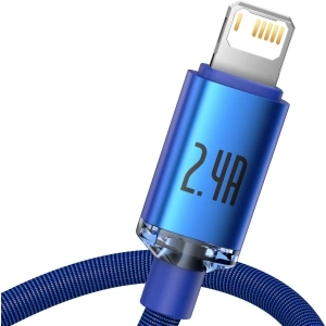 Hurtownia GSM - Kabel USB do Lightning Baseus Crystal, 2.4A, 1.2m (niebieski) - BSU3027BLU - {ean13} - Hurt