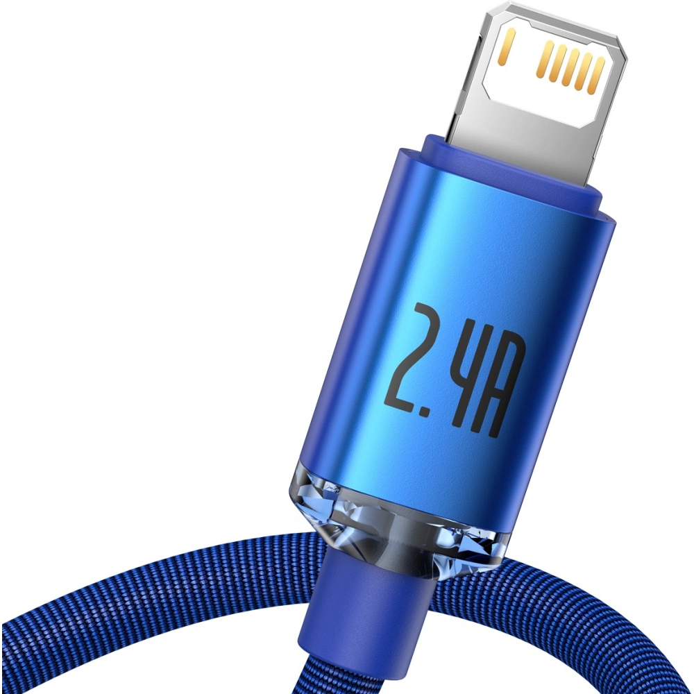 Hurtownia GSM - Kabel USB do Lightning Baseus Crystal, 2.4A, 1.2m (modrý) - BSU3027BLU - {ean13} - Hurt