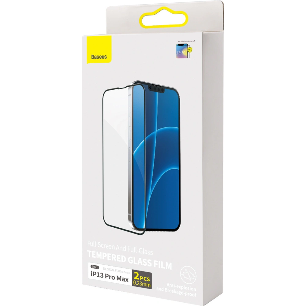 Tvrdé sklo 0.23mm Baseus Apple iPhone 13 Pro Max [2 PACK]