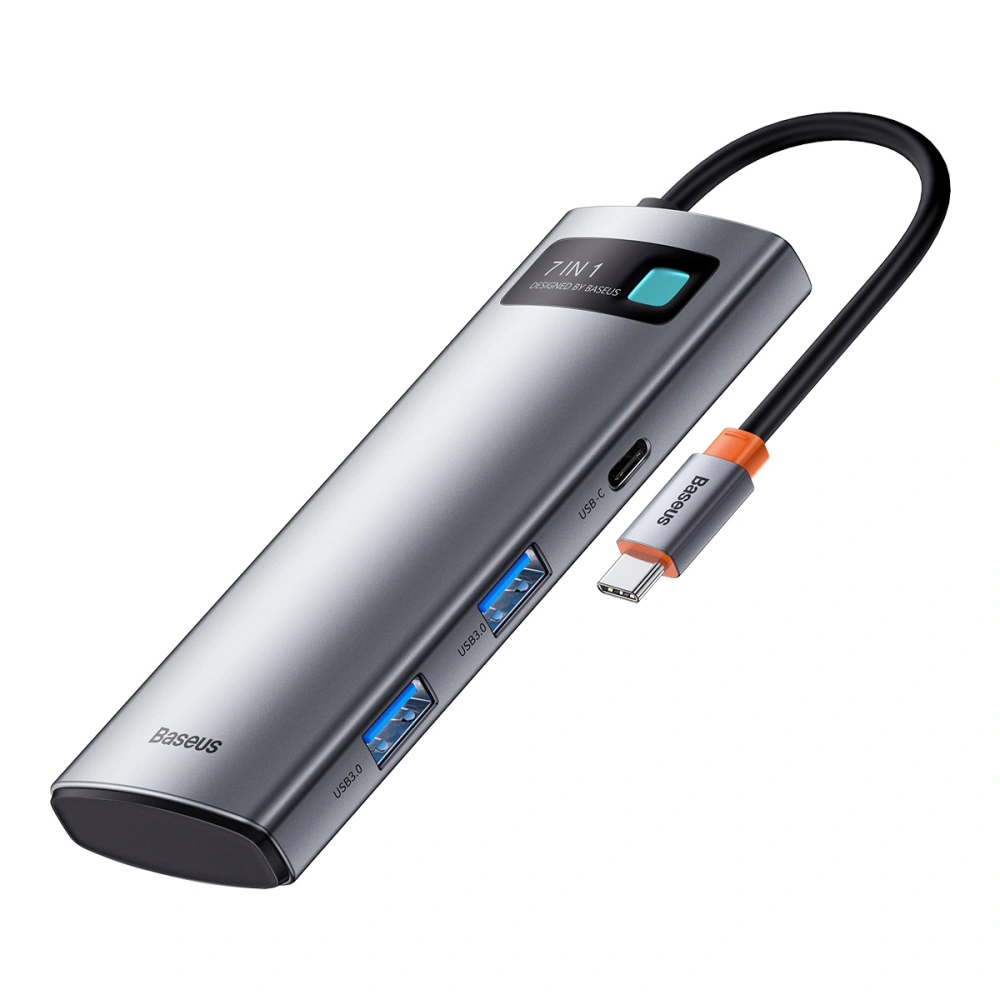 Hurtownia GSM - Adapter 7w1 Baseus Hub USB-C na 2x USB 3.0 + HDMI + USB-C PD - BSU3032 - {ean13} - Hurt