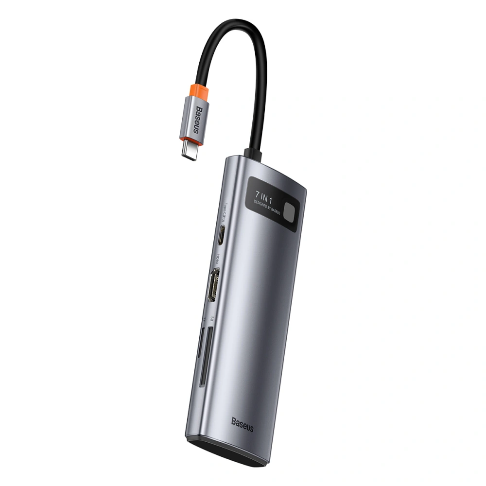 Hurtownia GSM - Adapter 7w1 Baseus Hub USB-C na 2x USB 3.0 + HDMI + USB-C PD - BSU3032 - {ean13} - Hurt