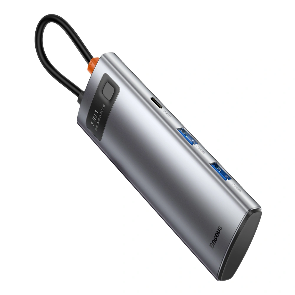 Hurtownia GSM - Adapter 7w1 Baseus Hub USB-C na 2x USB 3.0 + HDMI + USB-C PD - BSU3032 - {ean13} - Hurt