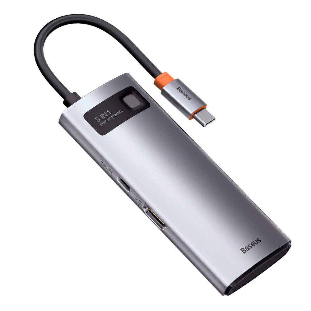 Hurtownia GSM - Adapter 5w1 Baseus Hub USB-C na 3x USB 3.0 + HDMI + USB-C PD - BSU3034 - {ean13} - Hurt