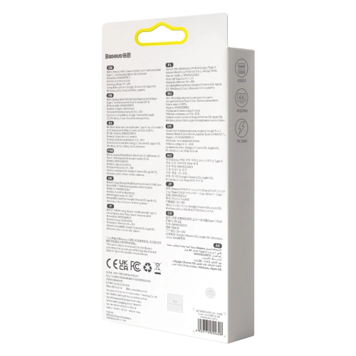 Adapter 5w1 Baseus Hub USB-C na 3x USB 3.0 + HDMI + USB-C PD