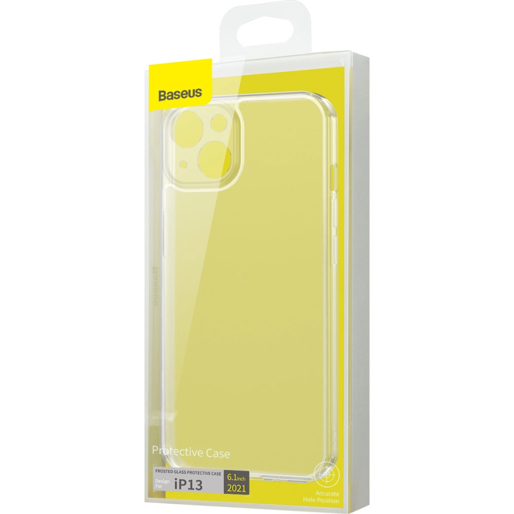 Hurtownia GSM - Etui Baseus Frosted Glass Apple iPhone 13 (průhledné) - BSU3038CLR - {ean13} - Hurt