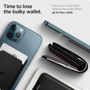 Hurtownia GSM - Etui na karty MagSafe Spigen Valentinus Universal Magnetic Držák na karty Černý - SPN2063BLK - {ean13} - Hurt