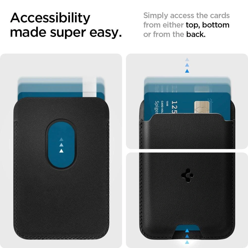 Hurtownia GSM - Etui na karty MagSafe Spigen Valentinus Universal Magnetic Držák na karty Černý - SPN2063BLK - {ean13} - Hurt