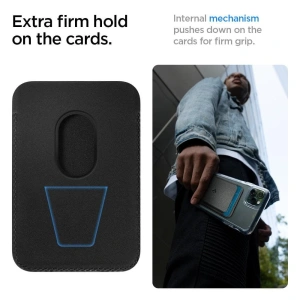Hurtownia GSM - Etui na karty MagSafe Spigen Valentinus Universal Magnetic Držák na karty Černý - SPN2063BLK - {ean13} - Hurt
