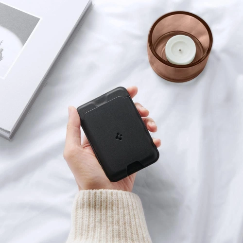 Etui na karty MagSafe Spigen Valentinus Universal Magnetic Card Holder Black