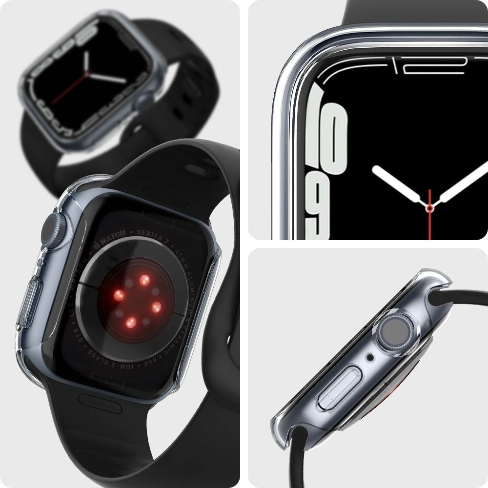 Hurtownia GSM - Etui Spigen Thin Fit Apple Watch 7/8 (45mm) Crystal Clear - SPN2064CLR - {ean13} - Hurt
