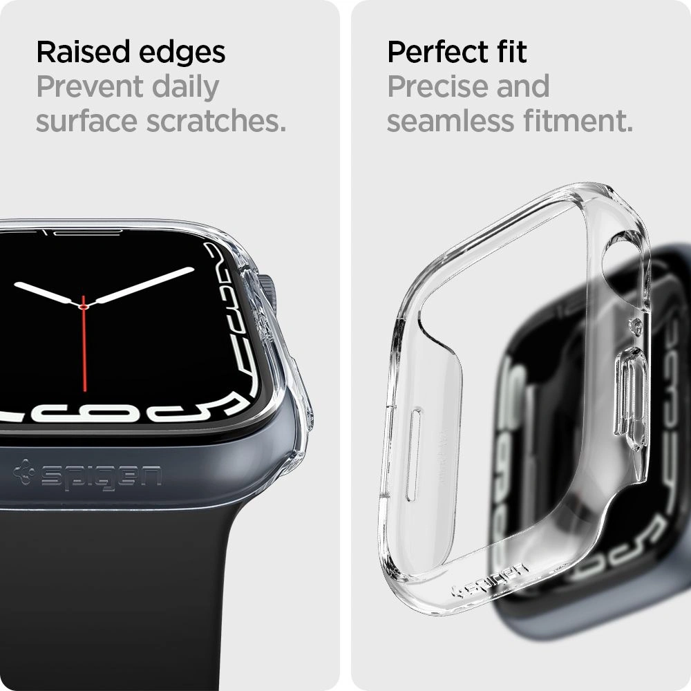 Hurtownia GSM - Etui Spigen Thin Fit Apple Watch 7/8 (45mm) Crystal Clear - SPN2064CLR - {ean13} - Hurt