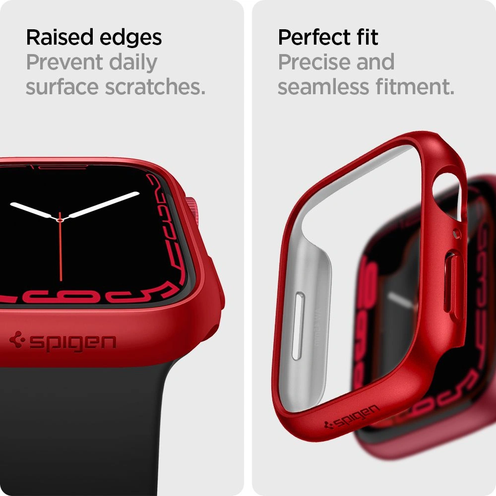 Hurtownia GSM - Etui Spigen Thin Fit Apple Watch 7/8 (45mm) Roșu Metalic - SPN2065RED - {ean13} - Hurt