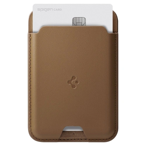 Etui na karty Spigen Valentinus Magsafe Universal Magnetic Card Holder Brown