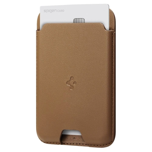 Etui na karty Spigen Valentinus Magsafe Universal Magnetic Card Holder Brown